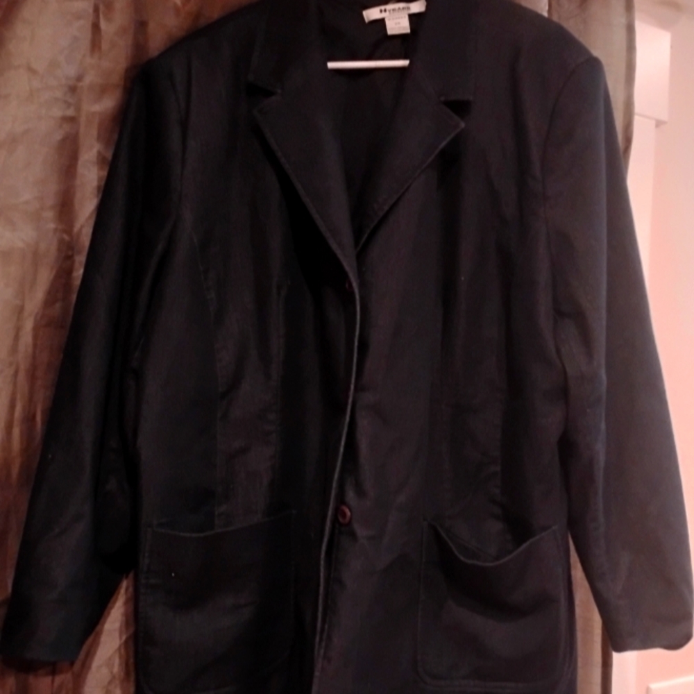 Nygard women's jacket dark blue denim look